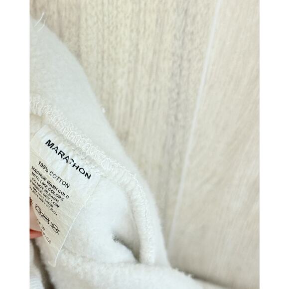 The Marathon Fleece Shorts Men XL Tmc Nipsey Hussle Ivory Heavy Cotton 6” READ - Picture 14 of 14